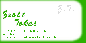 zsolt tokai business card